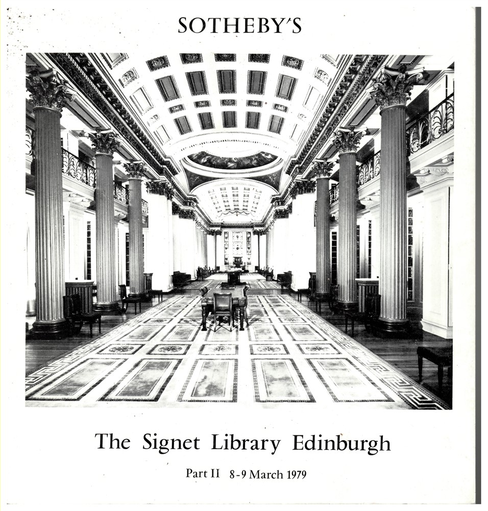 SOTHEBY'S - Catalogue of Printed Books Comprising Approximately 25,000 Volumes, with Extensive Collections of Religion, Literature, Travel, Biography, History, Classics, Economics, and the Fine Arts, and Long and Complete Runs of Peridiocals and Many Standard Histori