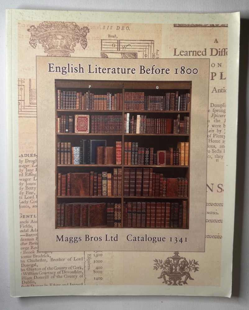 MAGGS - English Literature Before 1800. Catalogue 1341
