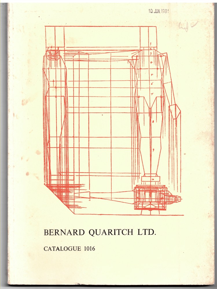 QUARITCH, BERNARD - Catalogue 1016