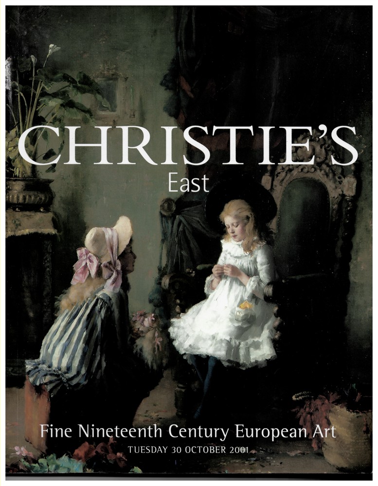 CHRISTIE'S EAST - Fine Nineteenth Century European Art. Tuesday 30 October 2001. The Properties of Formerly in the Collection of William and Bernadette Berger, the Nelson and Eloise Davis Collection, Toronto, Rofle and Christel Fjelde, Thomas C. Mcgowan, the Milwaukee Art