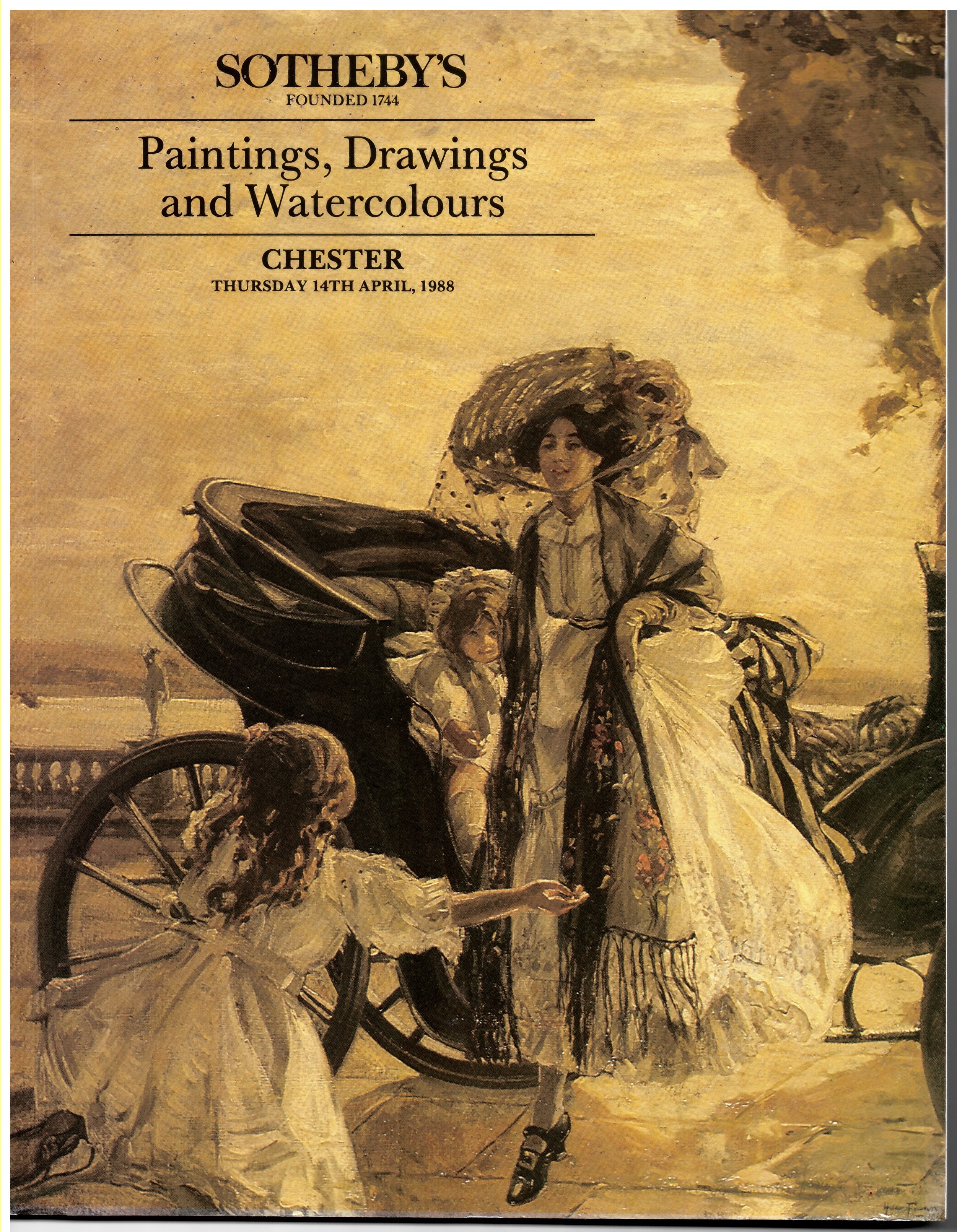 SOTHEBY'S CHESTER - Paintings, Drawings and Watercolours. Booth Mansion, Chester. Thursday 14th April 1988