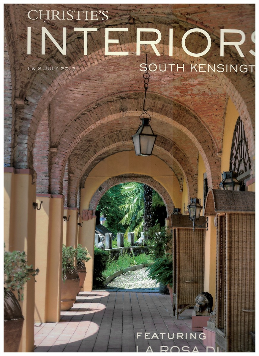 CHRISTIE'S - Christie's Interiors. South Kensington. 1 & 2 July 2013. Featuring la Rosa Di Montevecchia: An Italian Villa