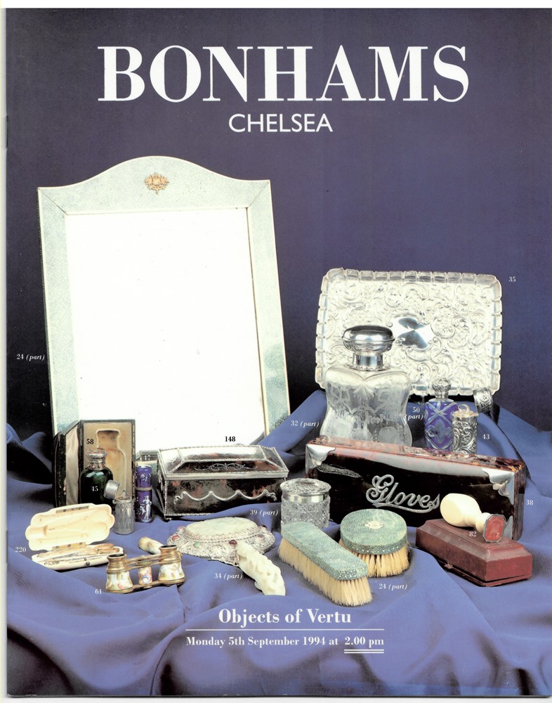 BONHAMS CHELSEA - Objects of Vertu. Monday 5th September 1994