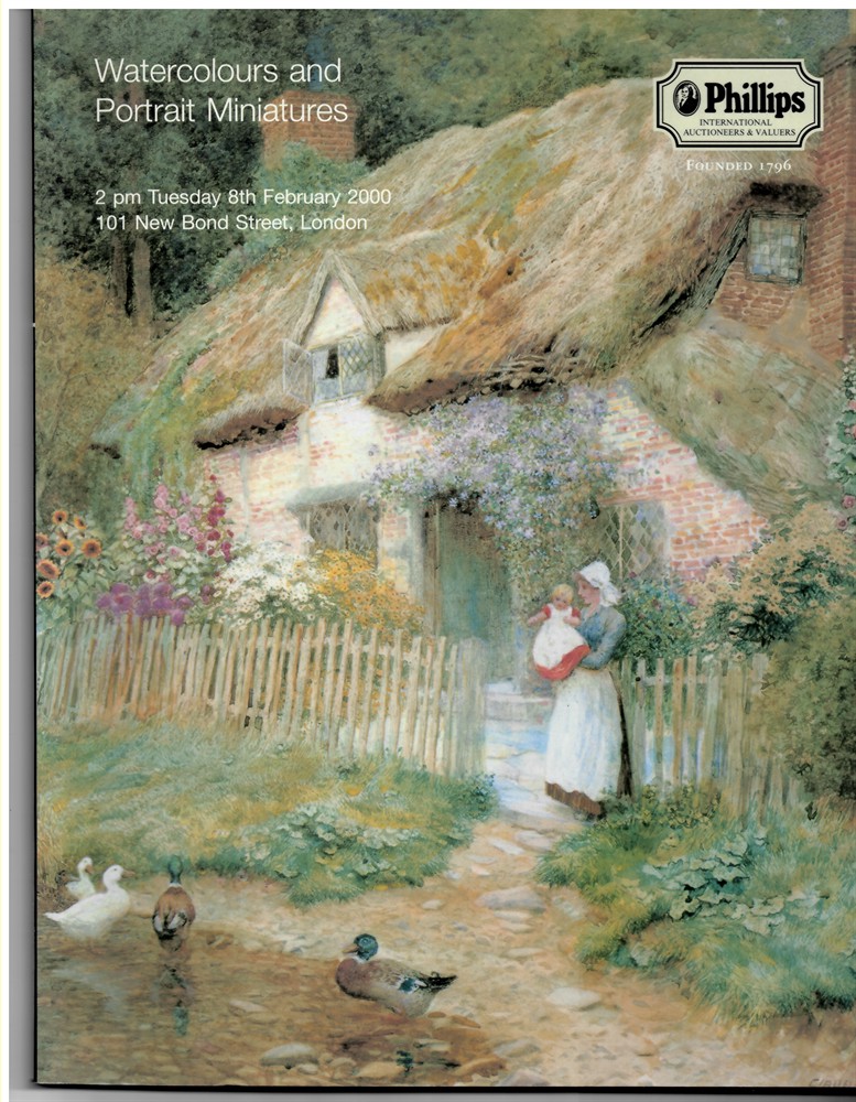 PHILLIPS INTERNATIONAL AUCTIONEERS & VALUERS - Watercolours and Portrait Miniatures. Tuesday 8th February 2000