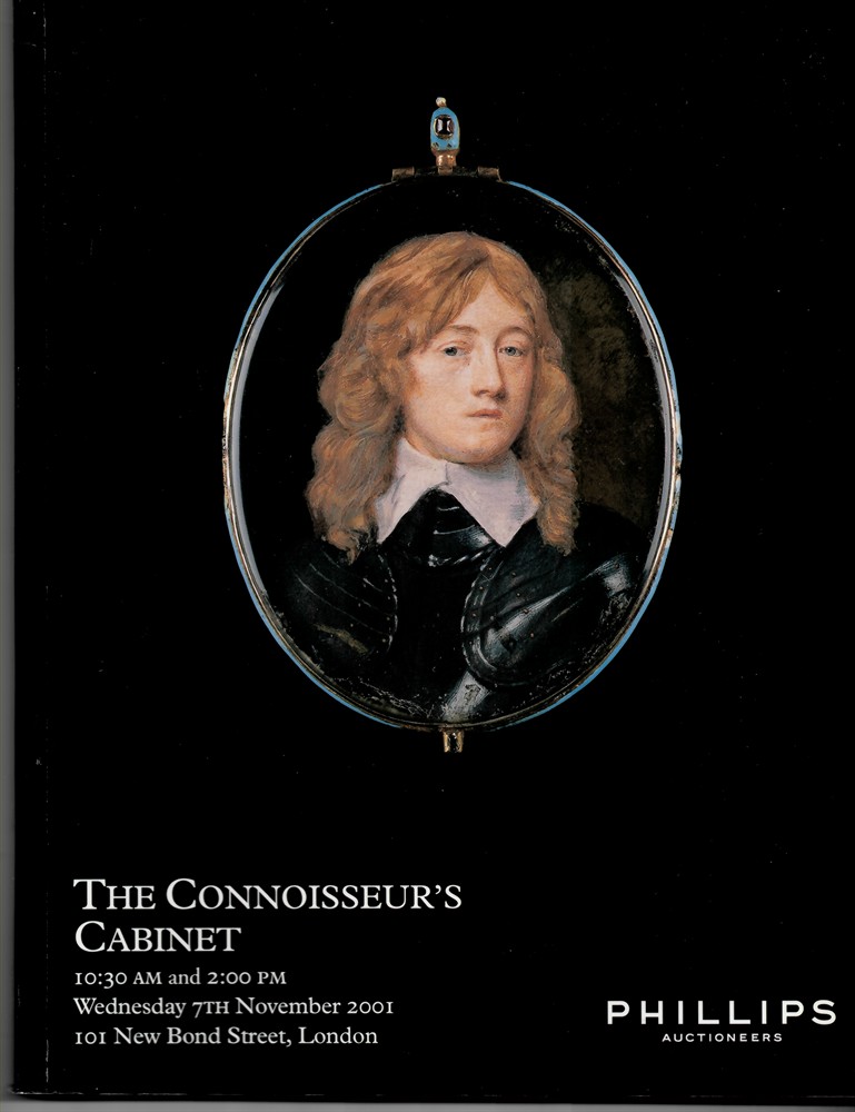 PHILLIPS - The Connoisseur's Cabinet Including Portrait Miniatures (Incorporating the Barnett Collection) ; Walking Sticks and Vertu. Wednesday 7th November 2001