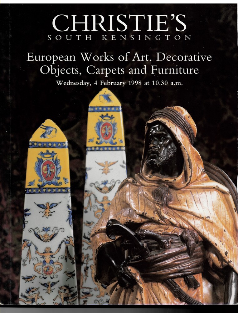 CHRISTIE'S - European Works of Art, Decorative Objects, Carpets and Furniture. Wednesday, 4 February 1998 Frn-7878