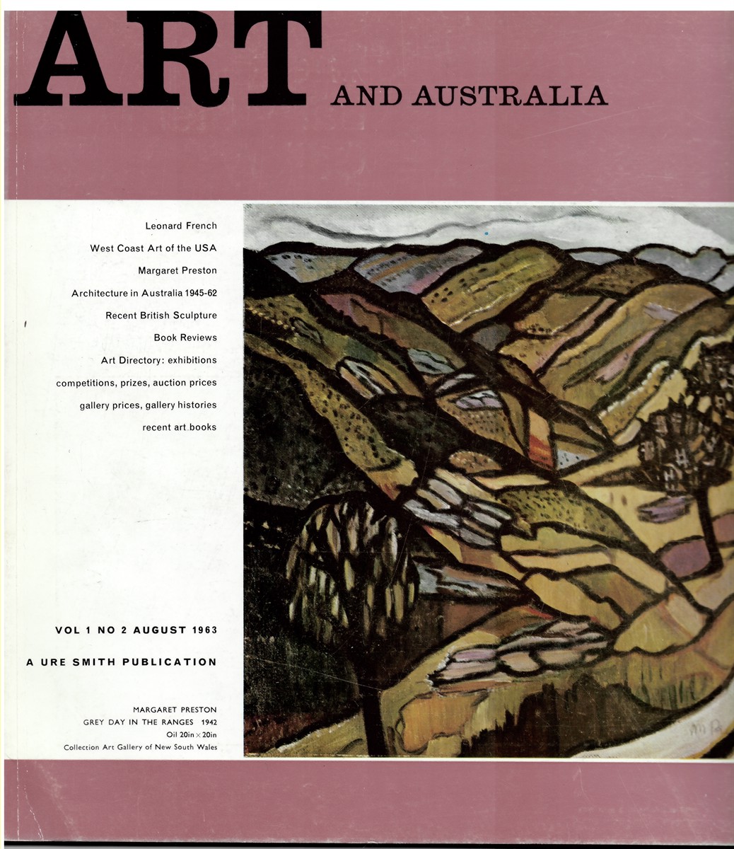 HORTON, MERVYN (EDITOR) - Art and Australia. Vol. 1 No. 2 August 1963