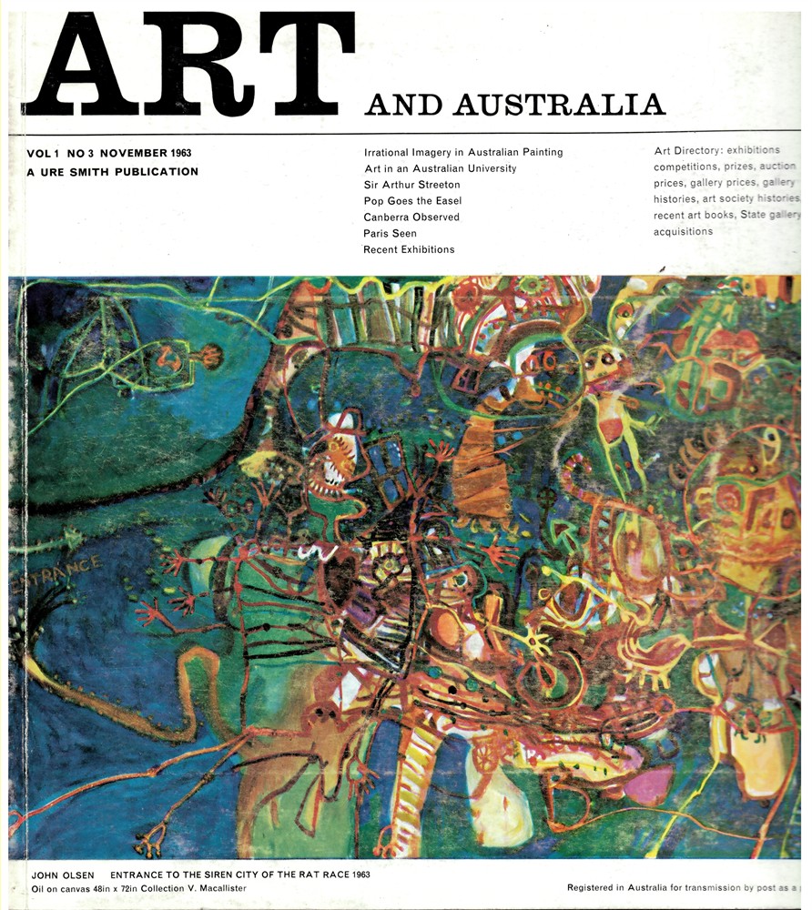 HORTON, MERVYN (EDITOR) - Art and Australia. Vol. 1 No. 3 November 1963