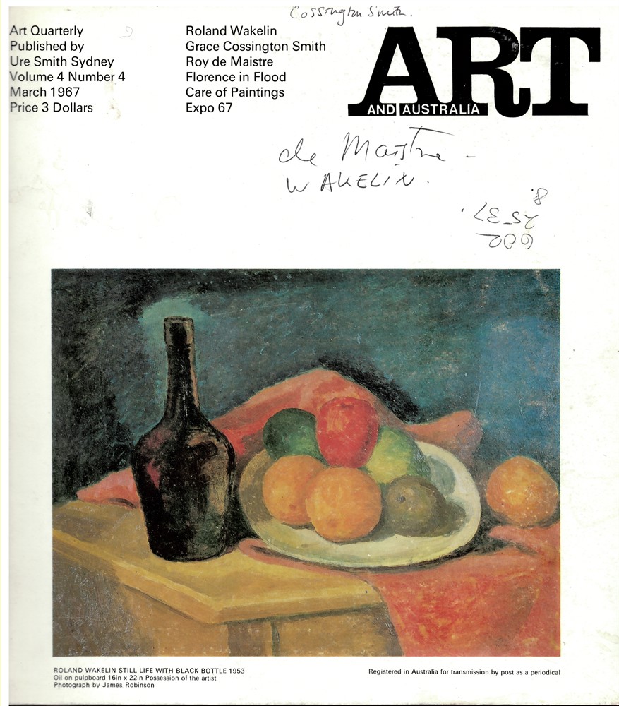 HORTON, MERVYN (EDITOR) - Art and Australia. Volume 4 Number 4 March 1967