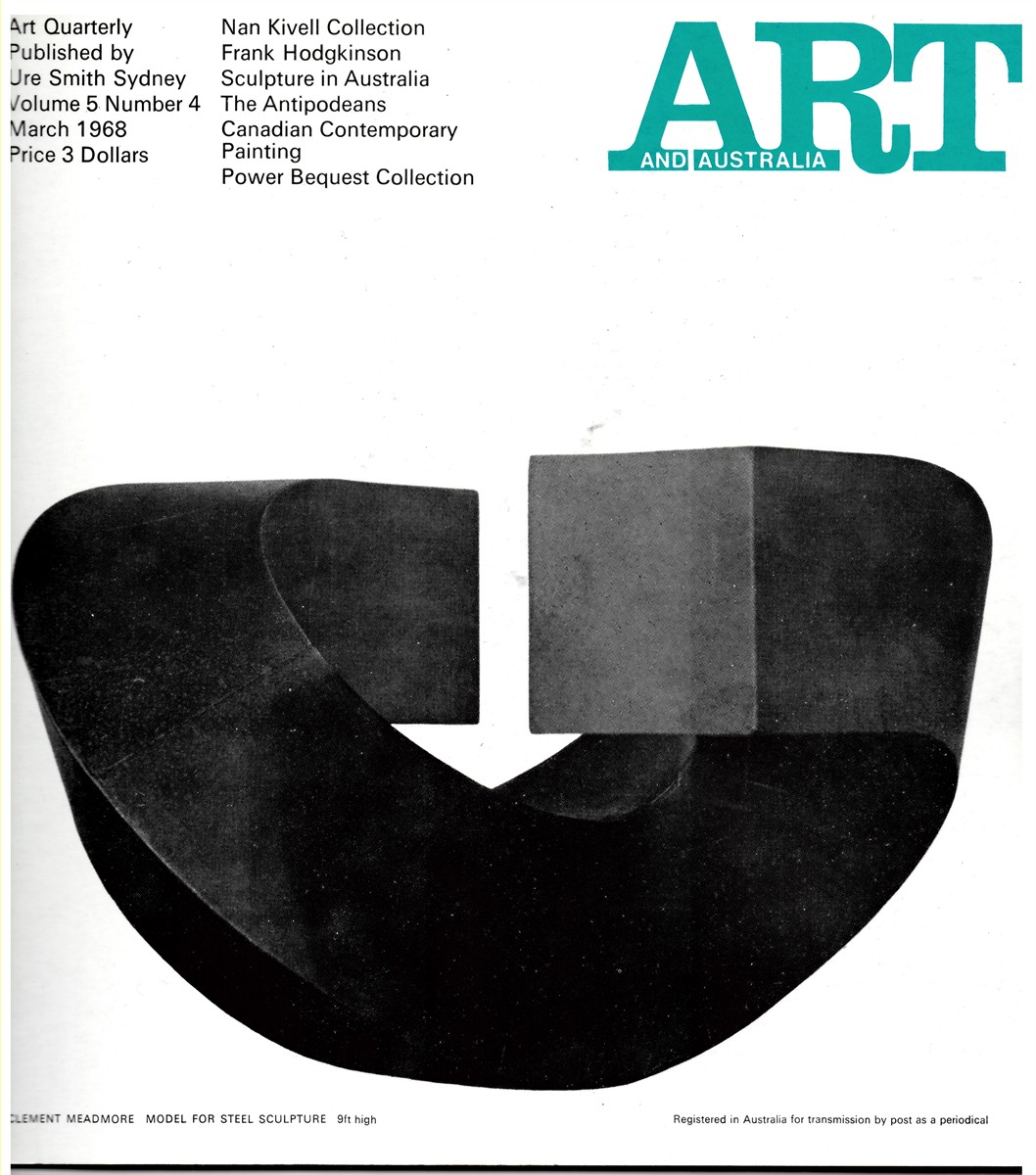 HORTON, MERVYN (EDITOR) - Art and Australia. Volume 5 Number 4 March 1968