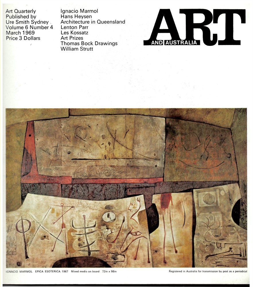 HORTON, MERVYN (EDITOR) - Art and Australia. Volume 6 Number 4 March 1969