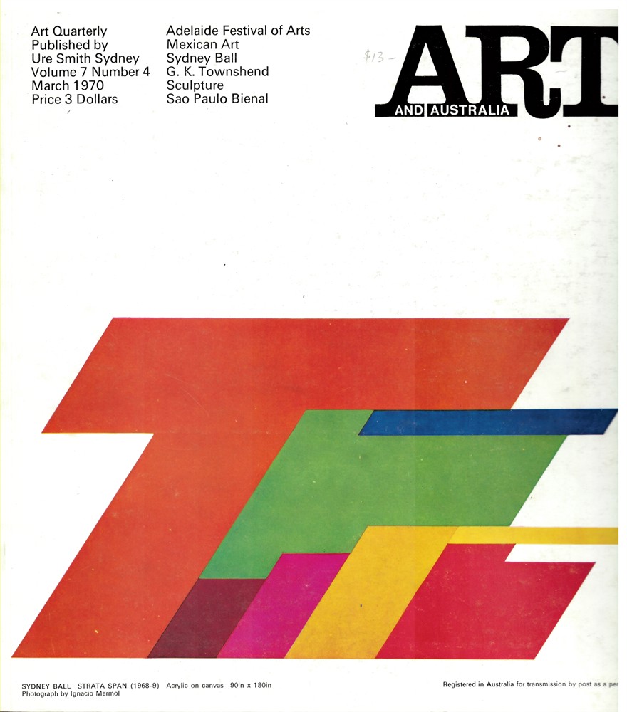 HORTON, MERVYN (EDITOR) - Art and Australia. Volume 7 Number 4 March 1970