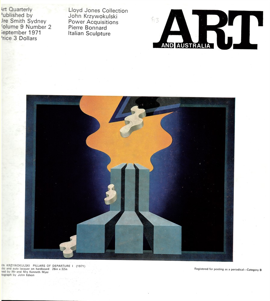 HORTON, MERVYN (EDITOR) - Art and Australia. Volume 9 Number 2 September 1971