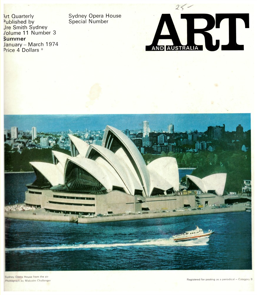 HORTON, MERVYN (EDITOR) - Art and Australia. Volume 11 Number 3 Jan-Mar 1974