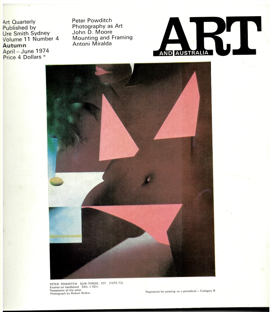 HORTON, MERVYN (EDITOR) - Art and Australia. Volume 11 Number 4 April-June 1974