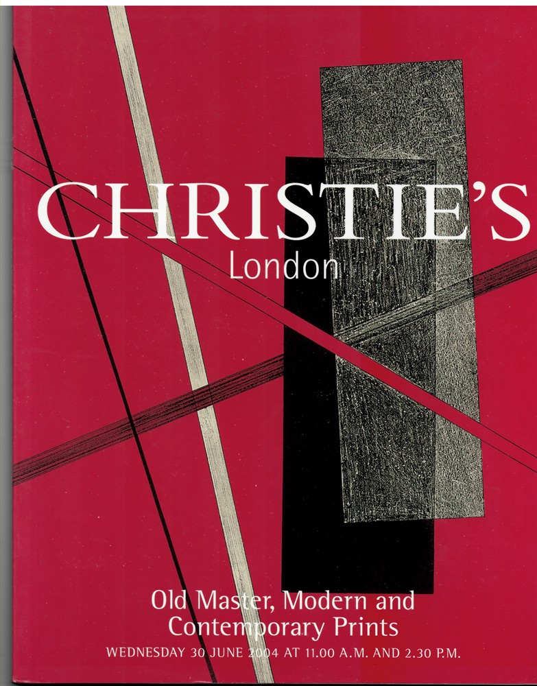 CHRISTIE'S LONDON - Old Master, Modern & Contemporary Prints. Wednesday 30 June 2004