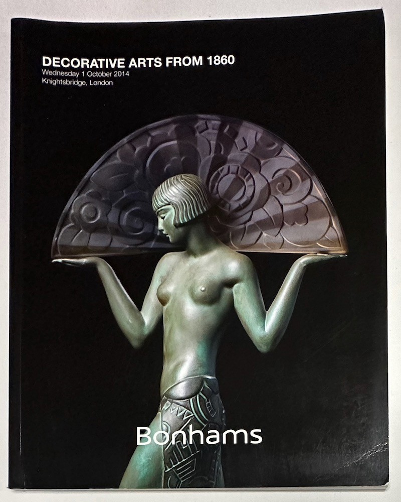 BONHAMS - Decorative Arts from 1860. Wednesday 1 October 2014. Knightsbridge, London