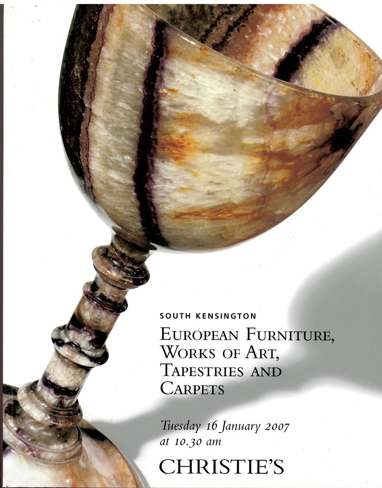CHRISTIE'S - European Furniture, Works of Art, Tapestries and Carpets. Tuesday 16 January 2007