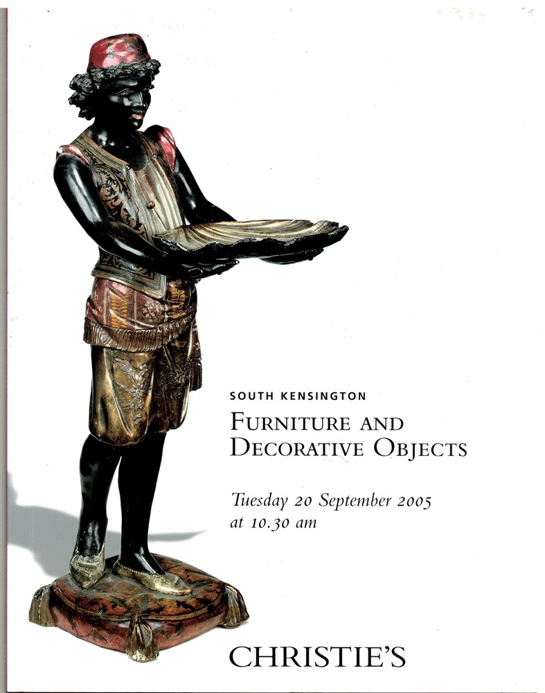 CHRISTIE'S - Furniture and Decorative Objects. Tuesday 20 September 2005