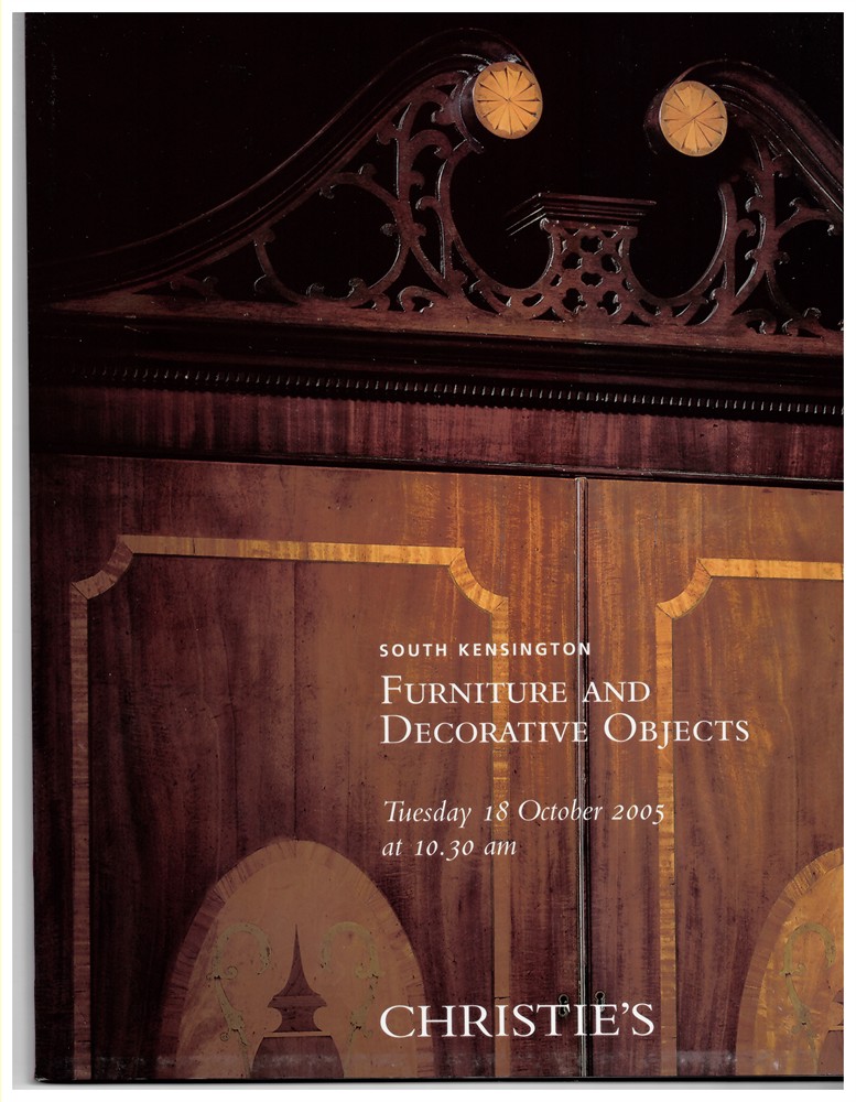 CHRISTIE'S - Furniture and Decorative Objects. Tuesday 18 October 2005