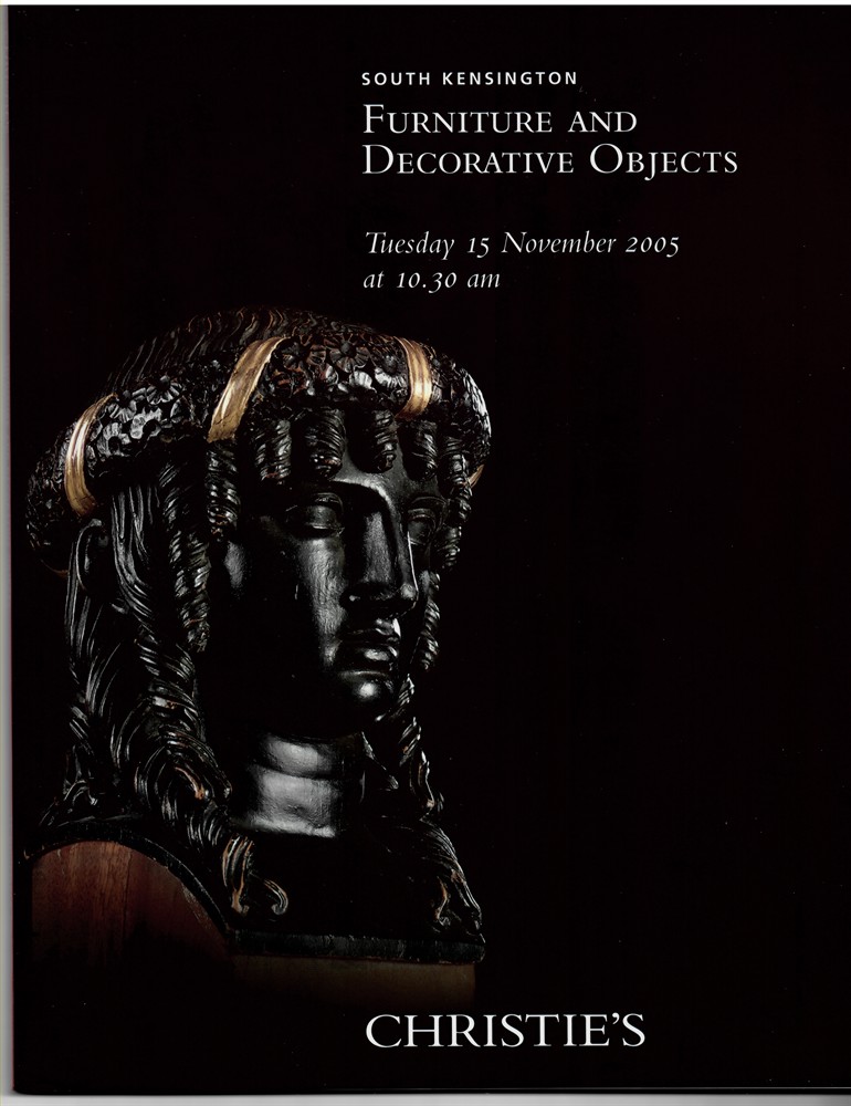 CHRISTIE'S - Furniture and Decorative Objects. Tuesday 15 November 2005