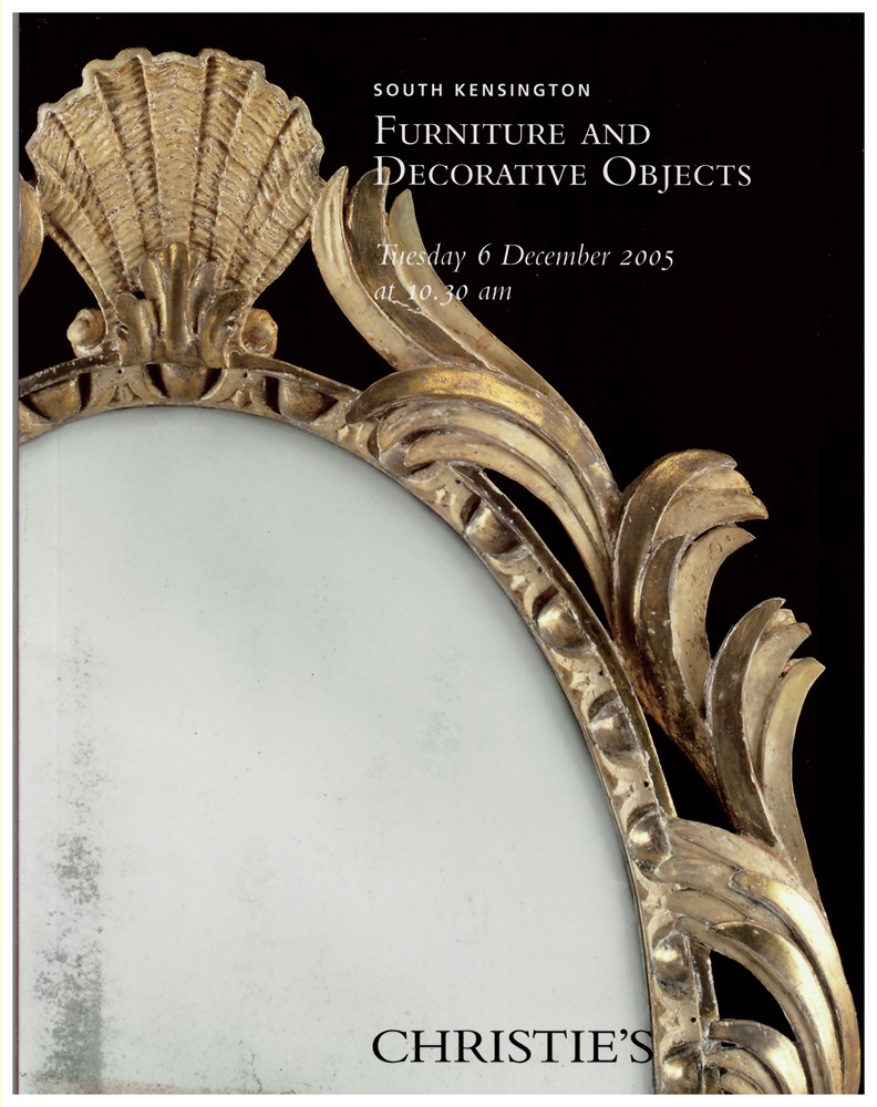 CHRISTIE'S - Furniture and Decorative Objects. Tuesday 6 December 2005