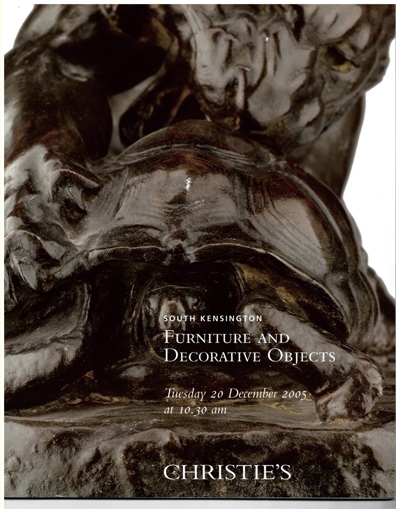 CHRISTIE'S - Furniture and Decorative Objects. Tuesday 20 December 2005