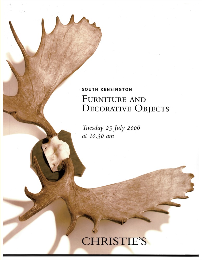 CHRISTIE'S - Furniture and Decorative Objects. Tuesday 25 July 2006