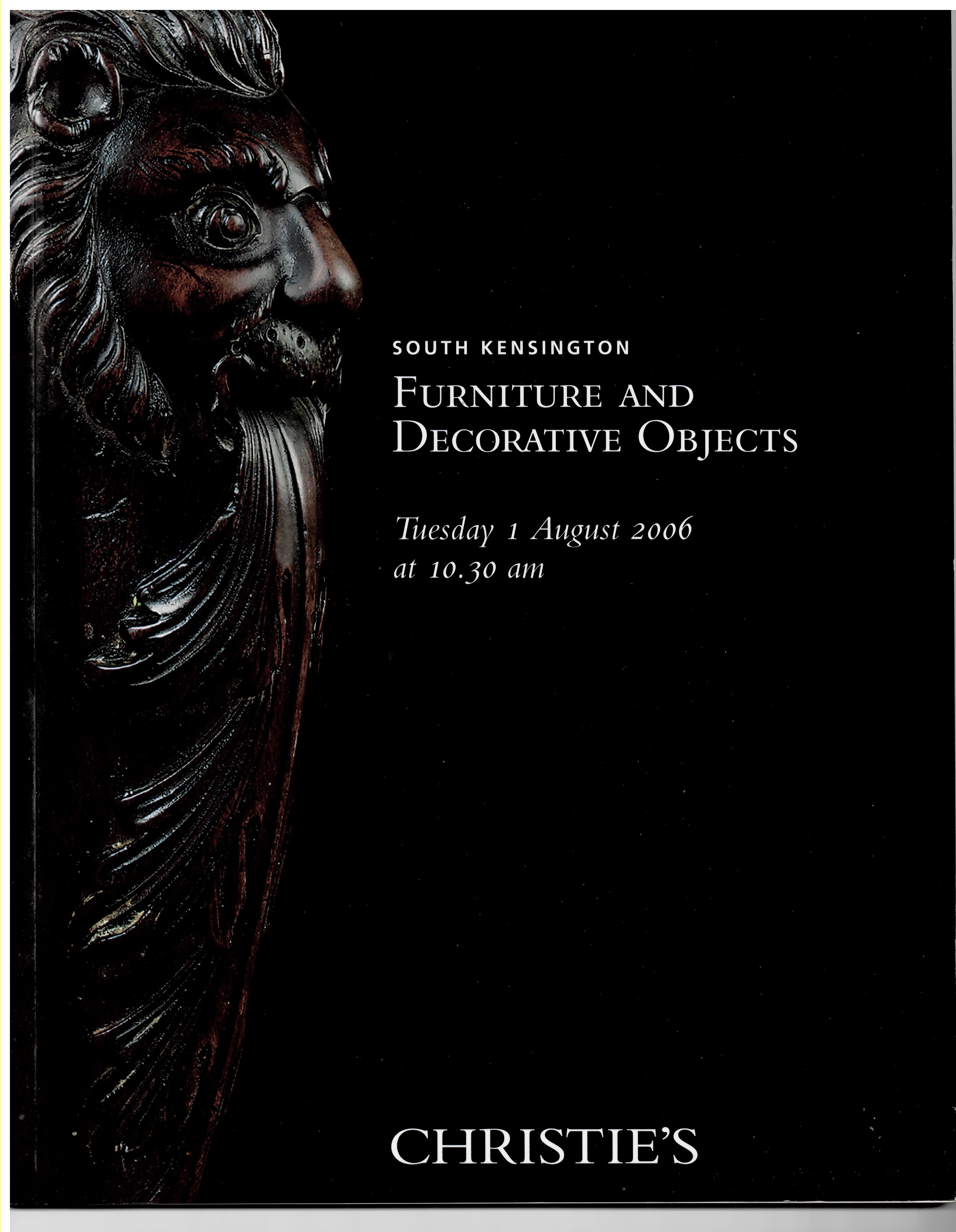 CHRISTIE'S - Furniture and Decorative Objects. Tuesday 1 August 2006