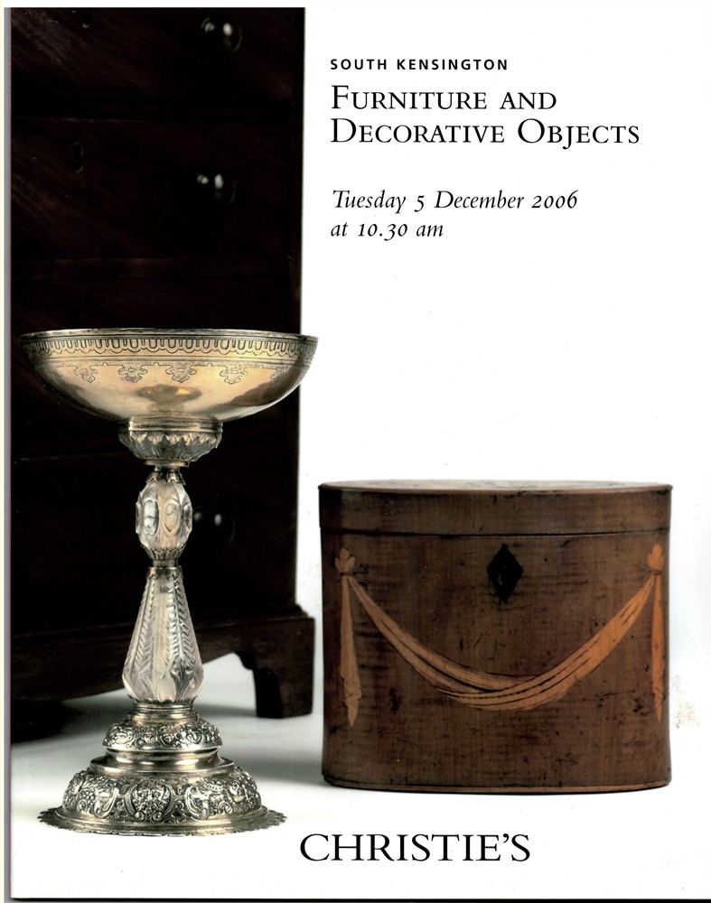 CHRISTIE'S - Furniture and Decorative Objects. Tuesday 5 December 2006