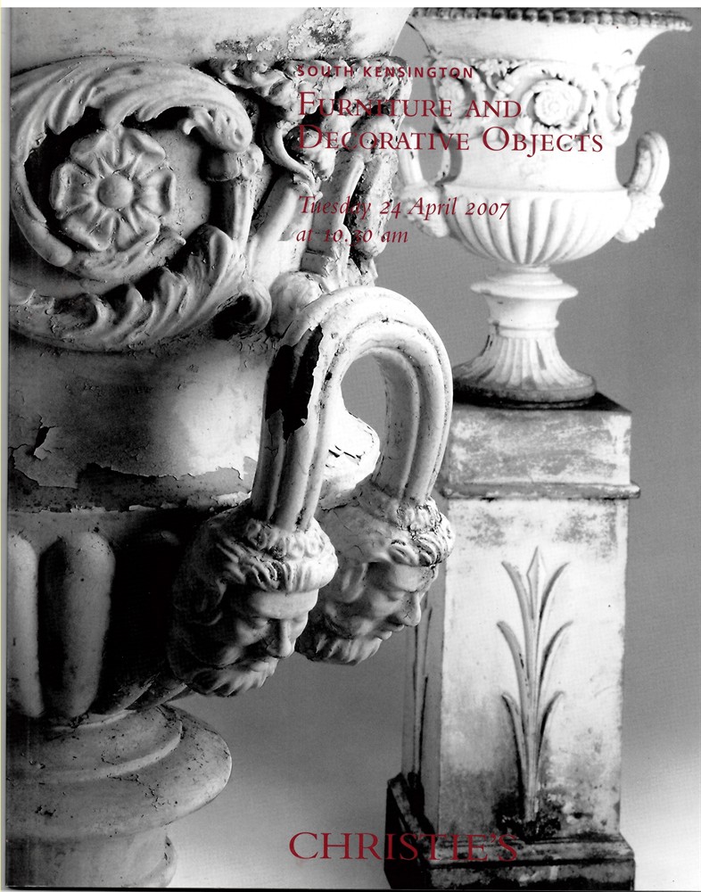CHRISTIE'S - Furniture and Decorative Objects. Tuesday 24 April 2007