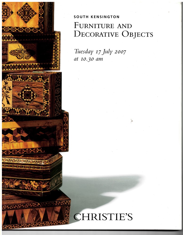 CHRISTIE'S - Furniture and Decorative Objects. Tuesday 17 July 2007