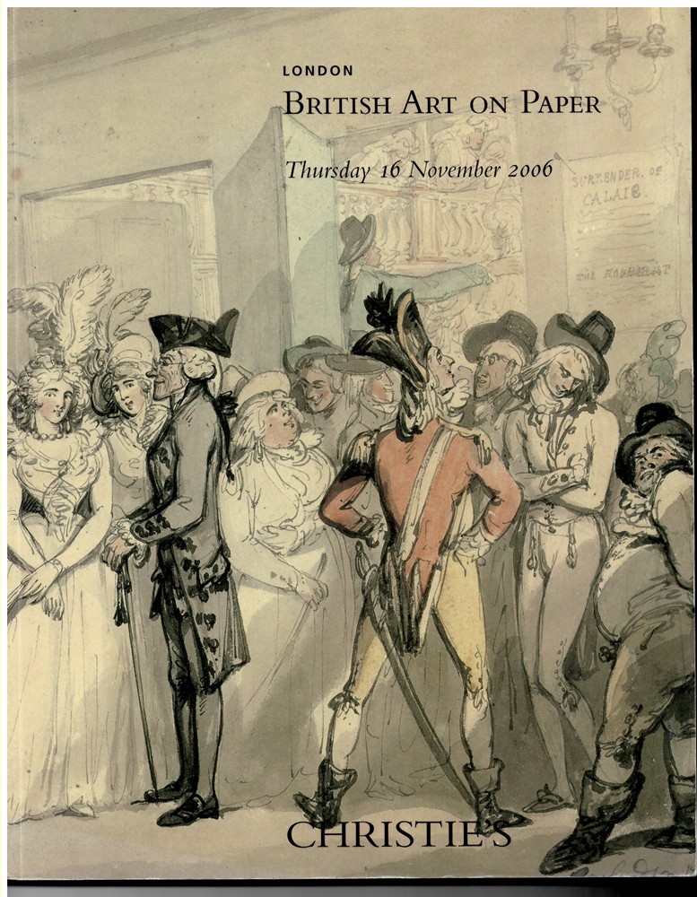 CHRISTIE'S - British Art on Paper. Thursday 16 November 2006