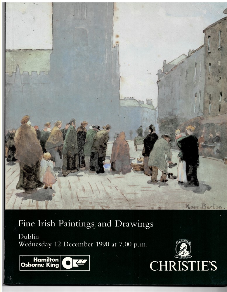 CHRISTIE'S - Fine Irish Paintings and Drawings. Dublin. Wednesday 12 December 1990