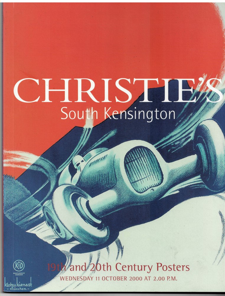 CHRISTIE'S - 19th and 20th Century Posters. Wednesday 11 October 2000
