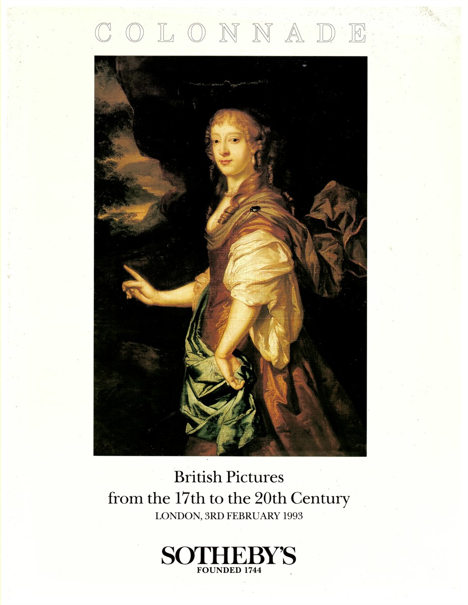 SOTHEBY'S - Colonnade. British Pictures from the 17th to the 20th Century. London, 3rd February 1993