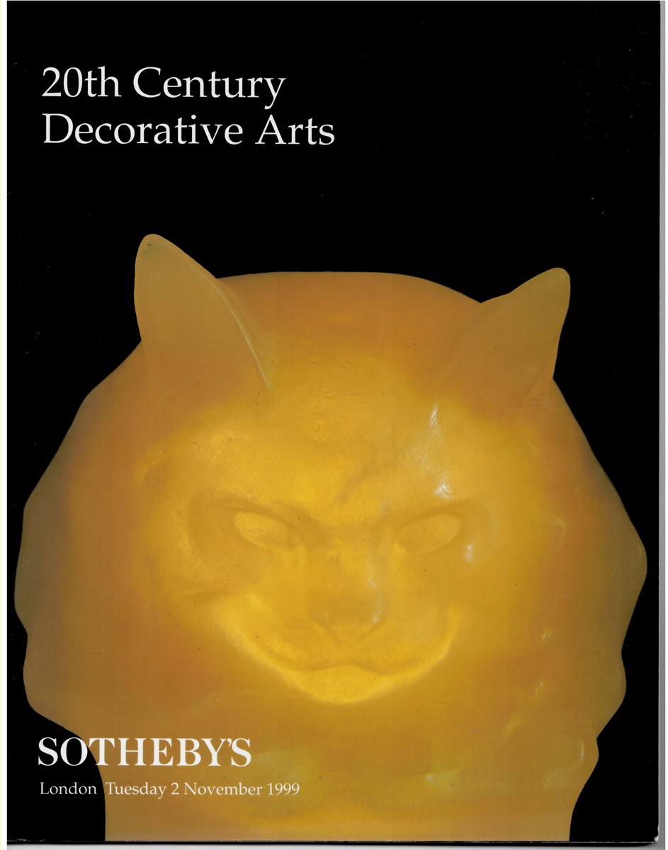 SOTHEBY'S - 20th Century Decorative Arts. London, Tuesday 2 November 1999