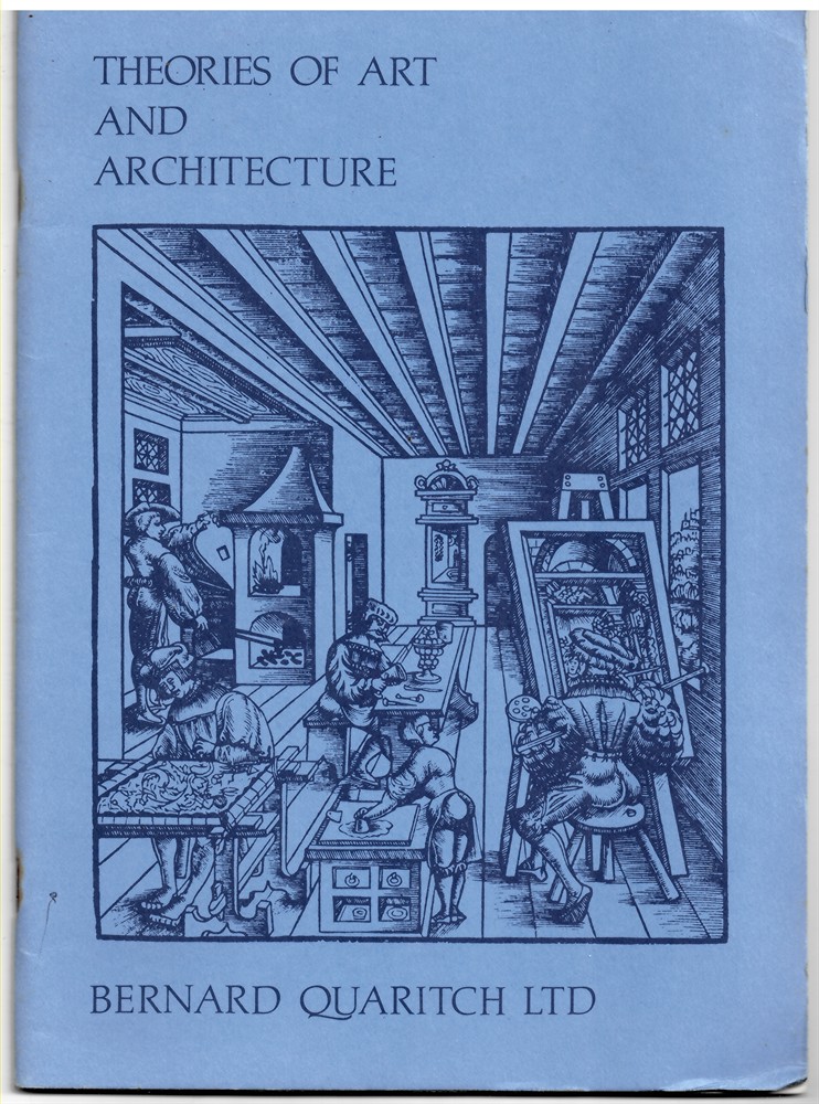 QUARITCH, BERNARD - Theories of Art and Architecture (Bernard Quaritch Catalogue 1040)