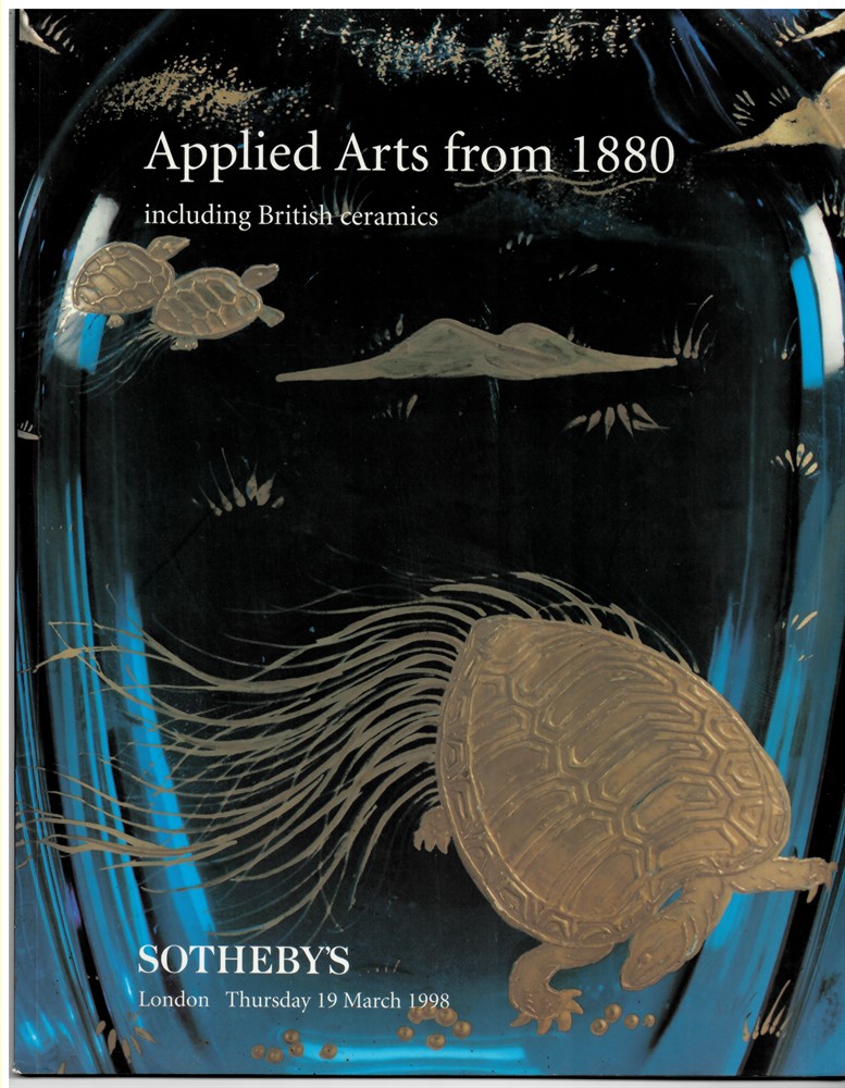 SOTHEBY'S - Applied Arts from 1880 Including British Ceramics. London Thursday 19 March 1998