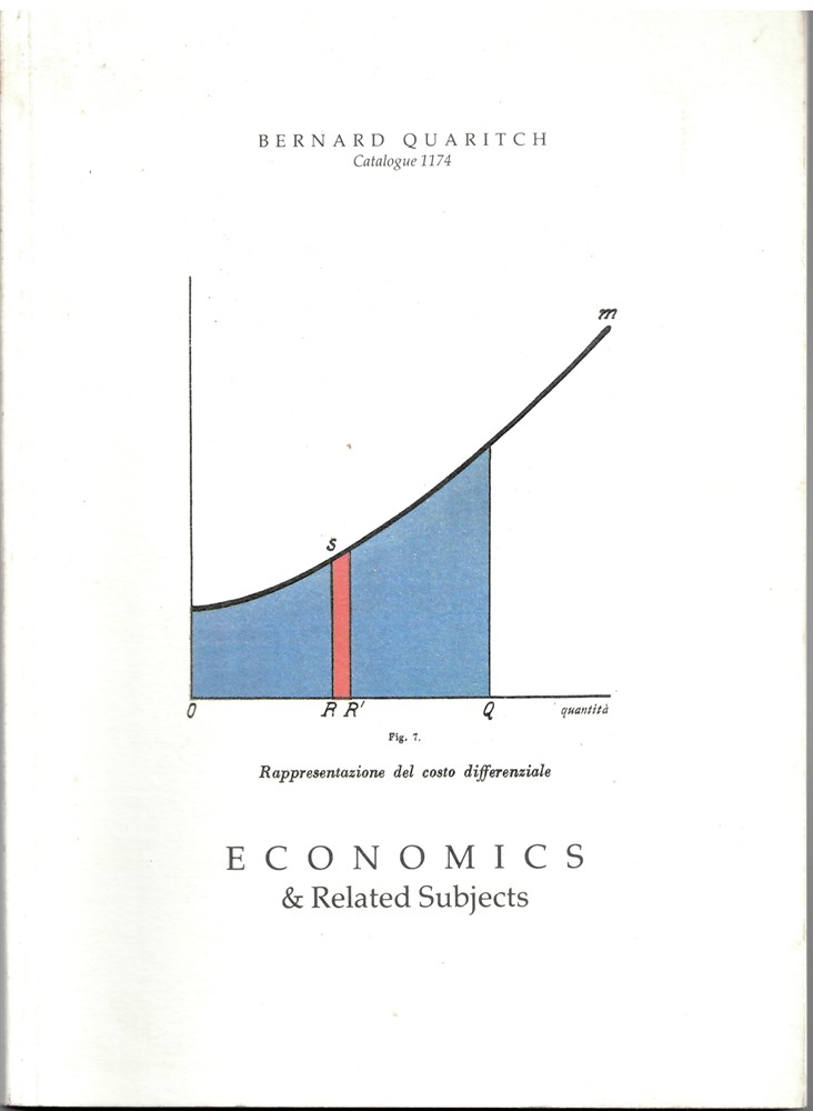 QUARITCH, BERNARD - Economics & Related Subjects (Bernard Quaritch Catalogue 1174)