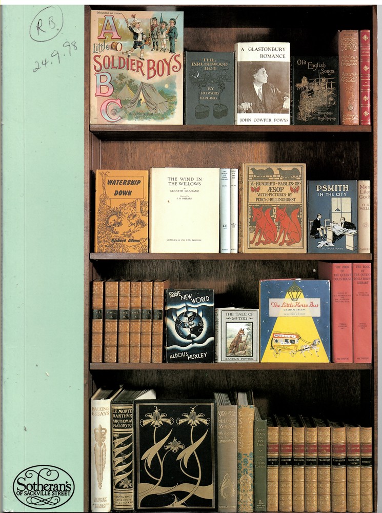 SOTHERAN, HENRY - Catalogue 1039. General Antiquarian, Children's & Illustrated Books. Autumn 1998
