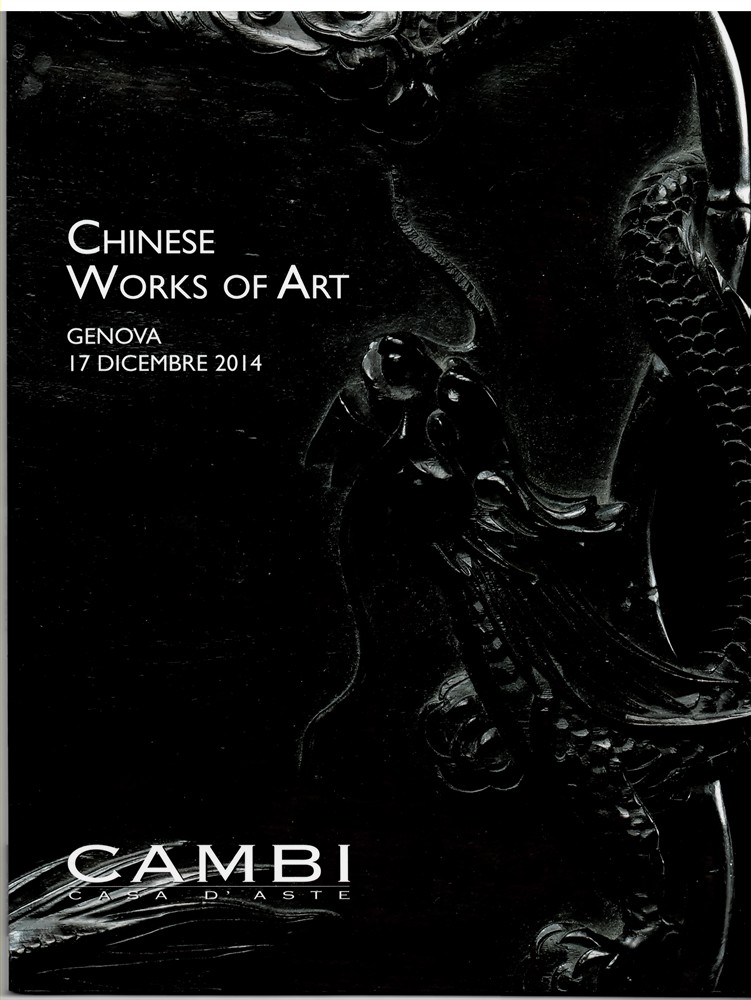 CAMBI CASA D'ASTE - Chinese Works of Art. Genova 17 Dicembre 2014