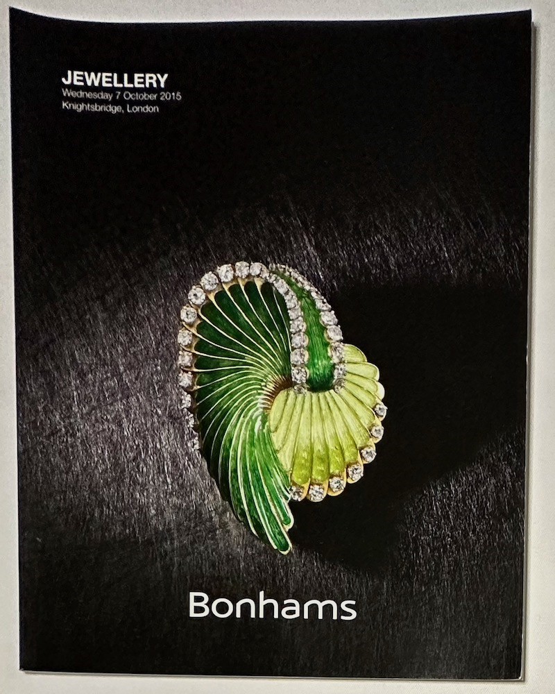BONHAMS - Jewellery. Wednesday 7 October 2015. Knightsbridge, London