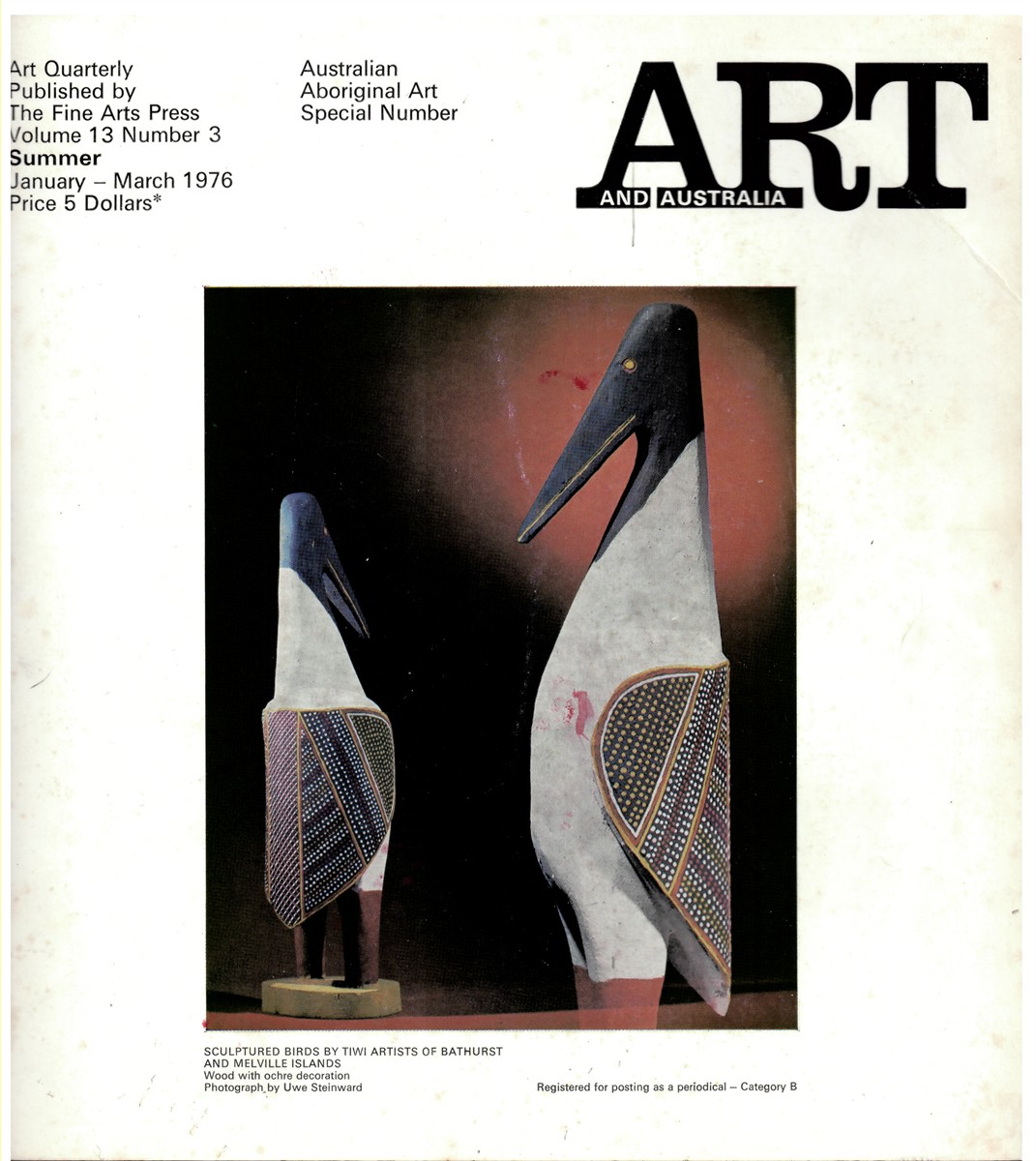 HORTON, MERVYN (EDITOR) - Art and Australia. Volume 13 Number 3 Summer January-March 1976