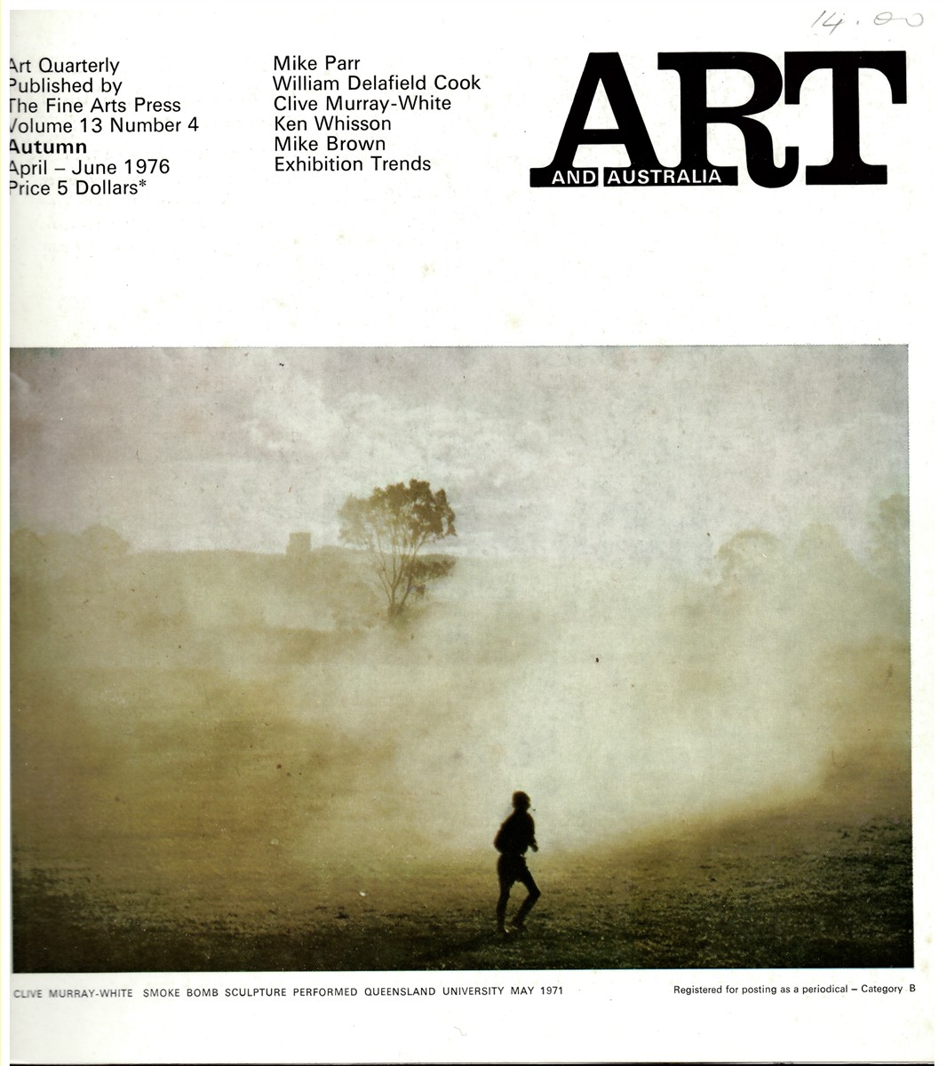 HORTON, MERVYN (EDITOR) - Art and Australia. Volume 13 Number 4 Autumn April - June 1976