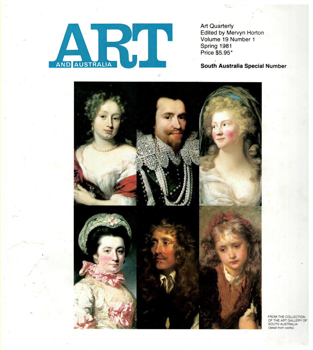 HORTON, MERVYN (EDITOR) - Art and Australia. Arts Quarterly Volume 19 Number 1 Spring 1981 South Australia Special Number