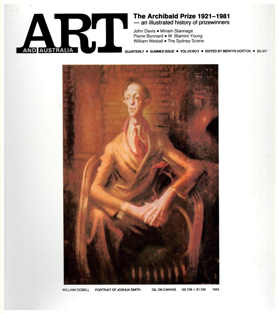 HORTON, MERVYN (EDITOR) - Art and Australia. Arts Quarterly Volume 20 Number 2 Summer 1982