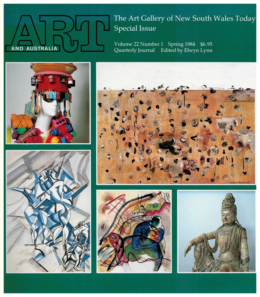 LYNN, ELWYN (EDITOR) - Art and Australia. Arts Quarterly Volume 22 Number 1 Spring 1984