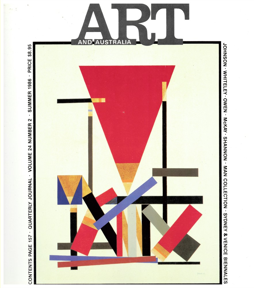 LYNN, ELWYN (EDITOR) - Art and Australia. Arts Quarterly Volume 24 Number 2 Summer 1987