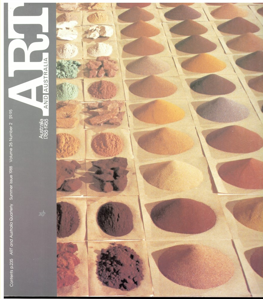 LYNN, ELWYN (EDITOR) - Art and Australia. Arts Quarterly Volume 26 Number 2 Summer 1988